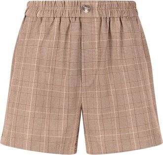 Nukus Nukus - Esmee Shorts Check - Dames - Korte broeken - Bruin - Maat: S