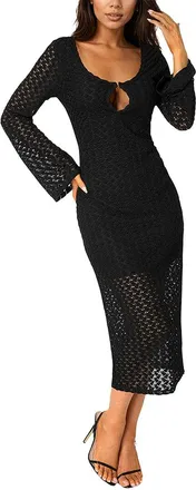 Bebe Crochet Midi Dress