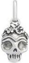 UNOde50 Sterling Silver Plated Skull Charm at Nordstrom