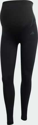 adidas adidas Performance - Optime Essentials - Leggings premaman a lunghezza intera color nero/carbone