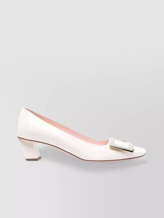 Roger Vivier chic square buckle block heel pumps