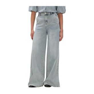 Janice Dames, Jeans, Blauw, Maat: W29 Katoen