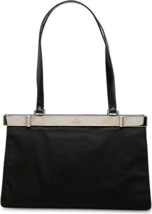 Gucci Pre-owned Handbags, female, Black, Size: ONE SIZE Pre-owned Nylon Handbag