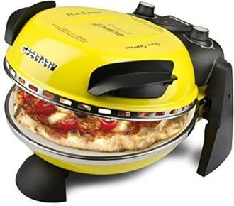 G3Ferrari G3 Ferrari - G10006 Pizza Express Delizia Forno Pizza 1200 w 400&deg;C Pizza fragrante in 5 minuti Ricettario incluso Giallo