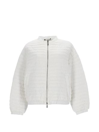 Moorer Quilted Lightweight Jacket With Horizontal Stitch Design