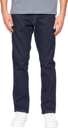 Crosshatch Heren Cadman Rechte Jeans (Rauwe was)