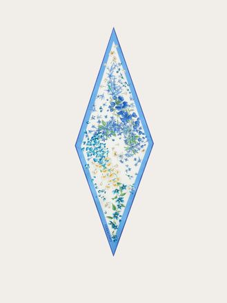 Ferragamo Women Spring print silk bandeau Blue