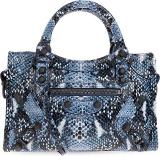 Balenciaga Handbags, female, Blue, Size: ONE SIZE Le City Mini