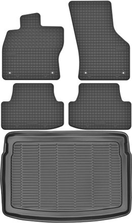 OEM Juego De Alfombrillas De Goma Para Coche Y Maletero Para Volkswagen Golf Vii Hatchback (2012-2020)