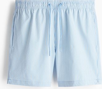 H&M Badeshorts aus Seersucker - Blue
