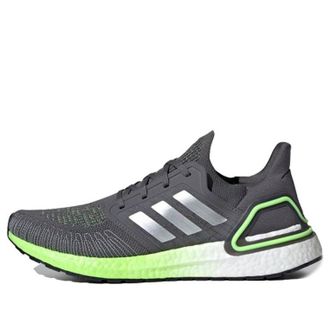 adidas Ultra Boost 20 Grey Five Silver Metallic Signal Green FV8317
