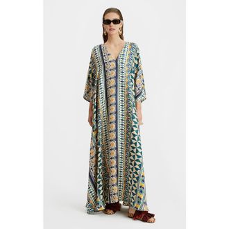 La DoubleJ Muumuu Dress Plac&eacute;e Casareale Small Cream in Casareale Small Plac&eacute;e Cream at Nordstrom, Size Medium
