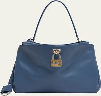 Balenciaga Rodeo Medium Leather Shoulder Bag