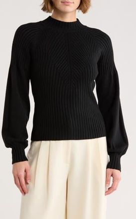Love Token Hannah Mock Neck Sweater in Black at Nordstrom Rack, Size X-Small