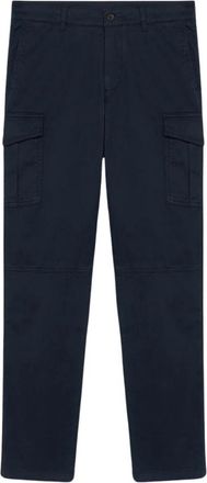 Brooks Brothers Marineblauwe Stretch Katoenen Cargo Broek - Heren - Slim Fit Broeken - Blauw - W31 - Katoen - Broeken