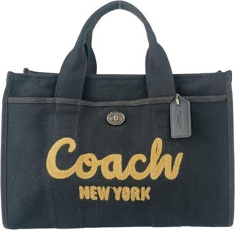 Coach Brown Canvas Handbag Shoulder Bag Tote Bag (Pre-Owned)