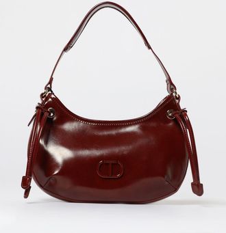 Twinset Borsa Glossy Twinset in pelle sintetica spazzolata con stringhe