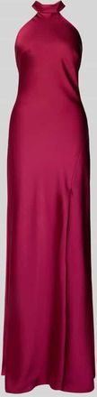 Mascara Abendkleid mit Neckholder zum Binden in Kirsche, Gr&ouml;&szlig;e 32