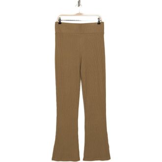 Rag & Bone The Knit Rib Flare Pants in Khaki at Nordstrom Rack, Size Medium