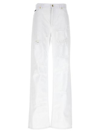 Dolce & Gabbana White Boyfriend High Rise Jeans