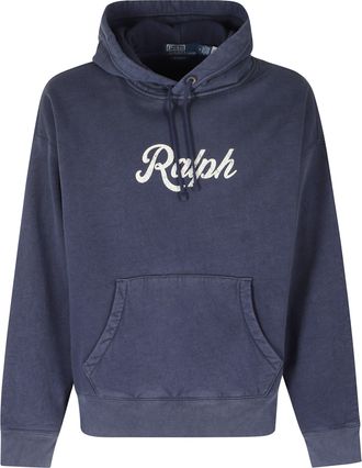 Polo Ralph Lauren Dark Cobalt Hooded Vintage Fleece Sweatshirt
