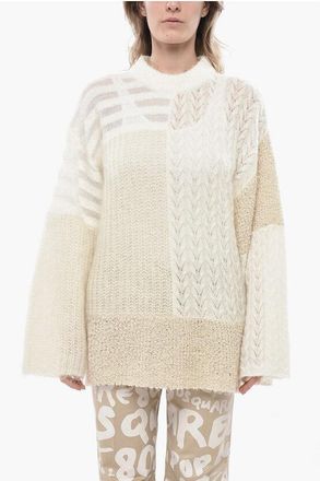 Holzweiler Relaxed-Fit Crewneck Top With Patchwork Effect size S