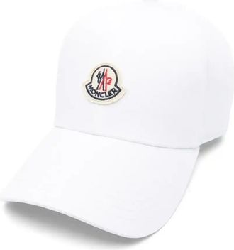 Moncler Logo-Patch Baseball Cap - Mens - Cotton