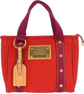 Louis Vuitton Pre-owned Handbags, female, Red, Size: ONE SIZE Pre-owned Vintage Canvas Handbag