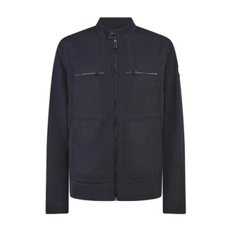 Belstaff Ripple Shell Cafe Racer Jacket Navy - male - Belstaff - Light Jackets - Blue - XL - Jackets