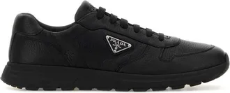 Prada Black Solid Logo Sneakers