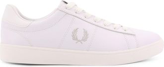 Fred Perry Leather Sneakers With Lateral Embroidery