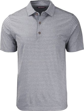 Cutter & Buck Forge Eco Heather Stripe Stretch Recycled Mens Big & Tall Polo