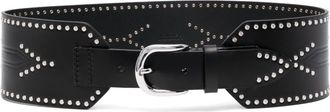 Isabel Marant Telma studded leather belt - women - Calf Leather/Copper/Zamak - 85 - Black