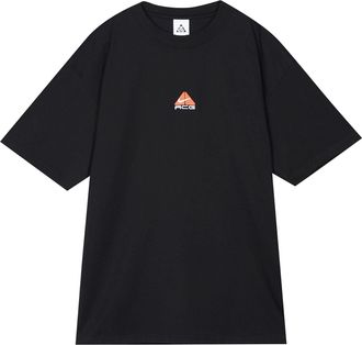 Nike x ACG Logo Embroidered Pattern Loose Round Neck Short Sleeve Black DQ1815-010