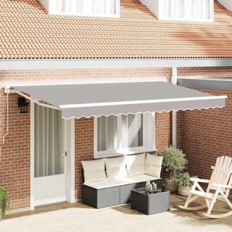 vidaXL Vidaxl Tela De Reemplazo Para Toldo Para Marco De 4x2 M En Gris Claro