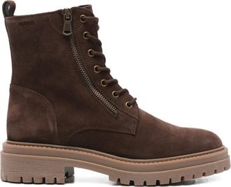 Geox Iridea boots - women - Leather/Fabric/Polyurethane/Rubber - 40 - Brown