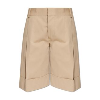 Dsquared2 Long Shorts, female, Beige, Size: XS Logo Shorts