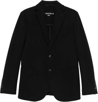 Circolo 1901 Jersey Stretch Jacket - Heren - Blazers - Zwart - XL - Katoen - Jassen