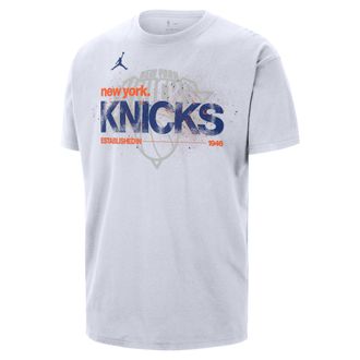 Nike Mens New York Knicks Courtside Jordan 85 NBA Statement T-Shirt in White | IF4530-100