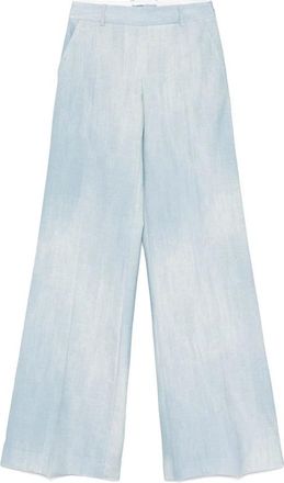 Ermanno Scervino Wijde broek - Dames - Wijde Broeken - Blauw - S - Denim - Broeken