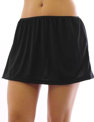 YESET Mini Petticoat Elastic Band Pleats Skirt Mini Skirt - Black, Large/X-Large