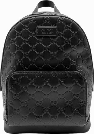 Gucci Black Leather Backpack (Pre-Owned)