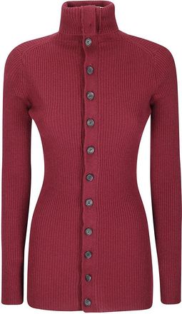 Yohji Yamamoto Ribbed High Neck Sweater