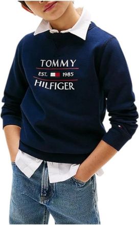 Tommy Hilfiger Kids Sweatshirts, male, Blue, 6 Y, Flag Sweatshirt