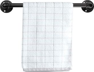 OEM Toallero Industrial Vintage Con Forma De Tuber&iacute;a - Soporte De Pared Met&aacute;lico Retro Para Albornoces, 40 Cm