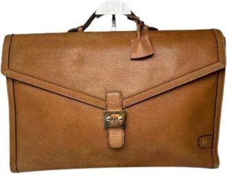 Loewe Pre-owned Handbags, female, Brown, Size: ONE SIZE Pre-owned Leather Handbag