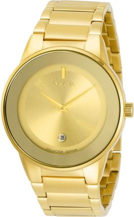 Invicta Specialty Quartz Gold Dial Mens Watch 30535