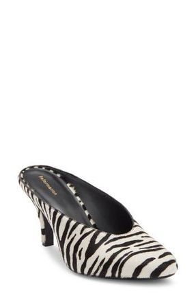 Reformation Xyler Mule in Zebra Haircalf at Nordstrom Rack, Size 6.5