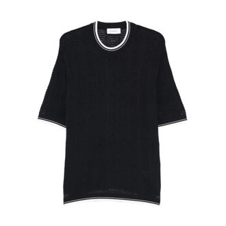 Laneus T-Shirts, male, Blue, Size: 2XL T-shirt girocollo a righe