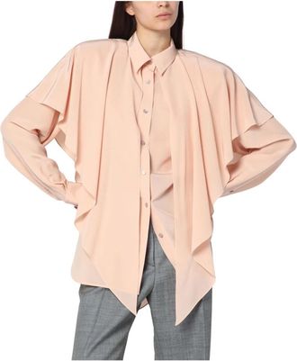 Stella McCartney Roze Blouse Shirt Camicia Blusa - Dames - Overhemden - Roze - S - Overhemden
